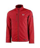 Cutter & Buck Men's Red Kansas City Chiefs Evoke Eco Softshell Full-Zip Jacket