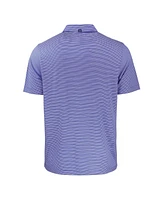 Cutter & Buck Men's Royal Texas Rangers Forge Eco Double Stripe Stretch Polo