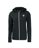 Cutter & Buck Women's Black Texas Longhorns Vault Daybreak Eco Full-Zip Hoodie