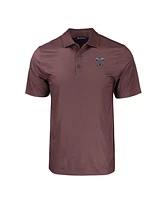 Cutter & Buck Men's Maroon Texas A&M Aggies Pike Eco Tonal Geo Print Stretch Polo