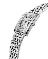 Frederique Constant Women's Swiss Carree Small Seconds Stainless Steel Bracelet Watch 25mm