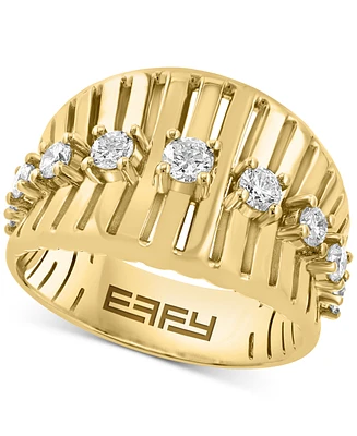 Effy Diamond Openwork Concave Statement Ring (3/4 ct. t.w.) in 14k Gold