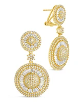 Sterling Forever Jessica Cubic Zirconia Statement Drop Earrings