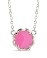 Sterling Forever Rose Petal Pendant Necklace