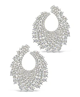 Sterling Forever Viola Cubic Zirconia Statement Stud Earrings