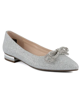 Jones New York Women's Quinnie Pointed Toe Embellished Dress Flats