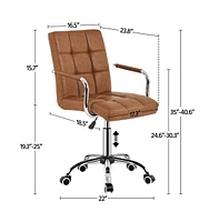 Yaheetech Modern Office Chair 360° Swivel Computer Chair