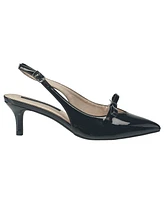 French Connection Women's Patent Bow Pumps