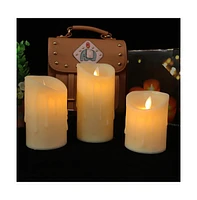 Cowin Flameless Candle Set Lights Battery Operated 3 Packs