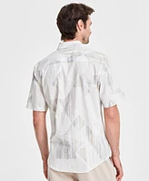 Alfani Men's Printed Short-Sleeve Shirt, Created for Macy's