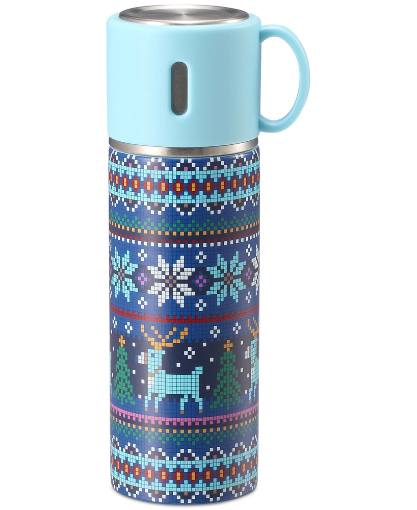 Macy's Thanksgiving Day Parade Tiptoe Reindeer Thermos, Created for Macy's - Turquoise