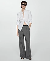 Mango Women's Pinstripe Suit Pants