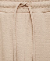 Mango Women's Seam-Detail Straight-Fit Trousers