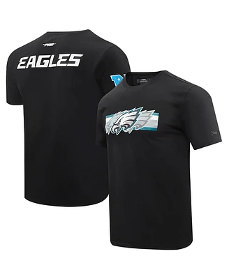 Pro Standard Men's Black Philadelphia Eagles Retro Striper T-Shirt