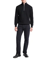 Calvin Klein Men's Classic-Fit Quarter-Zip Supima Cotton Sweater