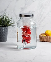 Mason Craft & More 1.5 Gallon Glass Drink Dispenser with Infuser and Screw-off Wide Lid