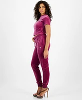 Guess Women's Couture High-Rise Pull-On Jogger Pants