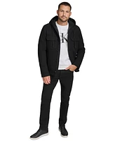 Calvin Klein Men's Hooded Shirt Jacket