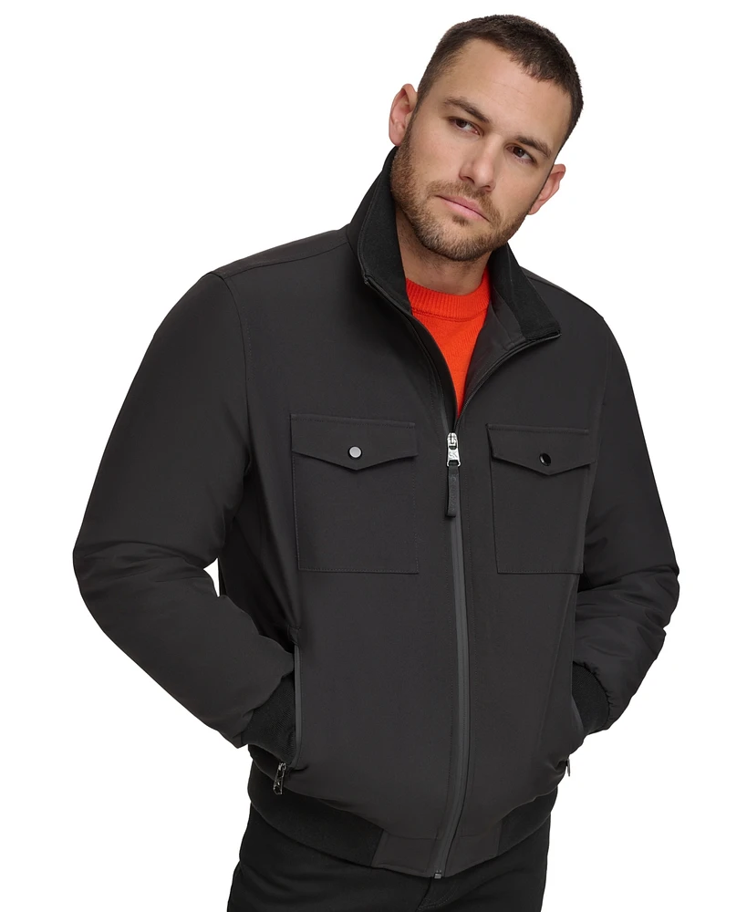 Calvin Klein Men's Flex Tech Water-Resistant Bomber Jacket