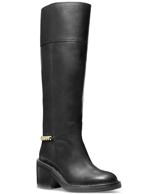 Michael Kors Women's Carlisle Chain-Detail Tall Boots