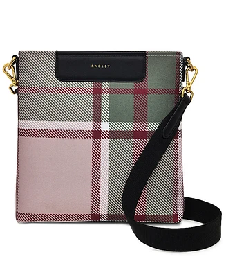 Radley London Manor Gardens Check Small Zip-Top Crossbody