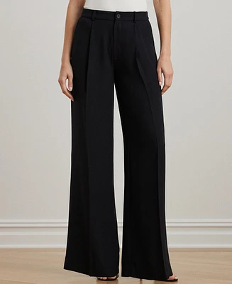 Lauren Ralph Women's Double-Faced Georgette Wide-Leg Pants