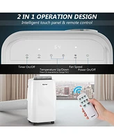 Costway Ashrae 1,0000 Btu Portable Air Conditioner Air Cooler w/Remote Control
