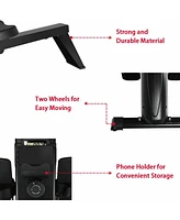 Sugift Foldable Quiet Operated Fitness Rowing Machine with 10 Level Adjustable Resistance