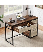 Tribesigns Computer Desk with 5 Drawers, 47