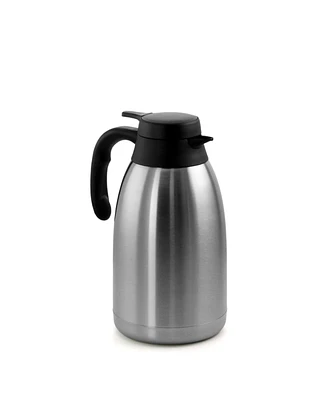 MegaChef 2 Quart Stainless Steel Thermal Beverage Carafe for Coffee and Tea