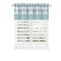 Kate Aurora Modern Farmhouse Buffalo Plaid Checkered Rod Pocket Window Valance Curtain