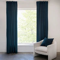 Bokser Home 100% French Linen Window Curtain Set