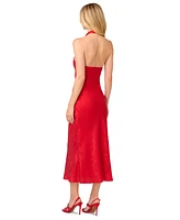 Adrianna by Papell Women's Halter-Neck Sleeveless Midi Dress