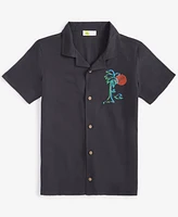 Epic Threads Little & Big Boys Palm Embroidered Short Sleeve Shirt