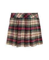 Polo Ralph Lauren Big Girls Plaid Pleated Cotton Twill Skirt