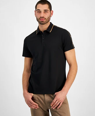 Guess Men's Quattro Crest Short Sleeve Polo Shirt