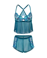 Adore Me Plus Blake Camisole & Shorts Set Lingerie