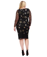 Vince Camuto Plus Sequined Bodycon Dress