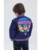 Paw Patrol Toddler Boys Zip Up Varsity Bomber Jacket to (2T - 7-8)