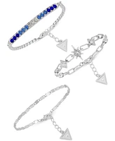 Guess Trio Bracelet Set Featuring Gradiant Colors and Elements of Stars