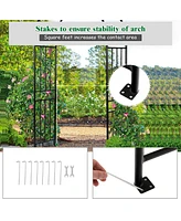 Skonyon 7.2 Feet Garden Decoration Climbing Plants Arch