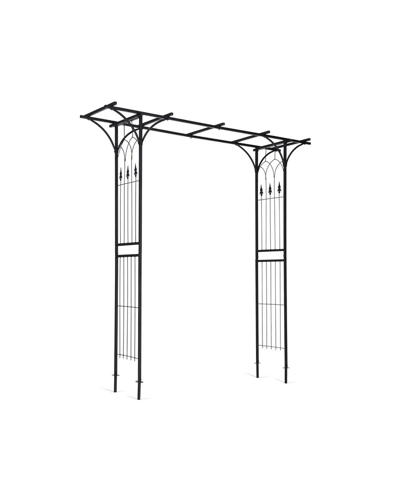 Skonyon 81 x 20 Inch Metal Garden Arch for Various Climbing Plant