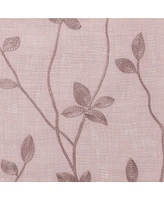 Chanasya Premium Embroidered Vine Curtains - Sheer for Living Room, Bedroom, Kitchen 52" x 96" White, 2 Panels