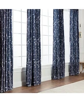 Chanasya Premium 2-Panel Sakura Cherry Tree Soft Velvet Curtains - 3-in-1 Back Tab, Rod Pocket