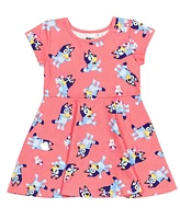 Bluey Girls Bingo Skater Dress and Scrunchie to