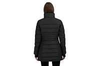 Hfx Women's Midweight Quilted Winter Puffer Galaxy Jacket