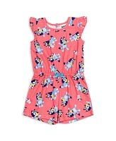 Bluey Baby Girls French Terry Sleeveless Romper to