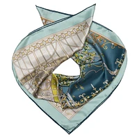 Garden of Dreams - Hand Rolled Silk Foulard for Women