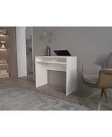 Fm Furniture Estill Desk in melamine with storage,white