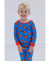 Dc Comics Toddler Boys Justice League Pajama Shirt and Pants Sleep Set